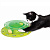 HOMECAT Игрушка для кошек трек пластиковый с мячиком и контейнером для кошачьей мяты 23,5х6 см